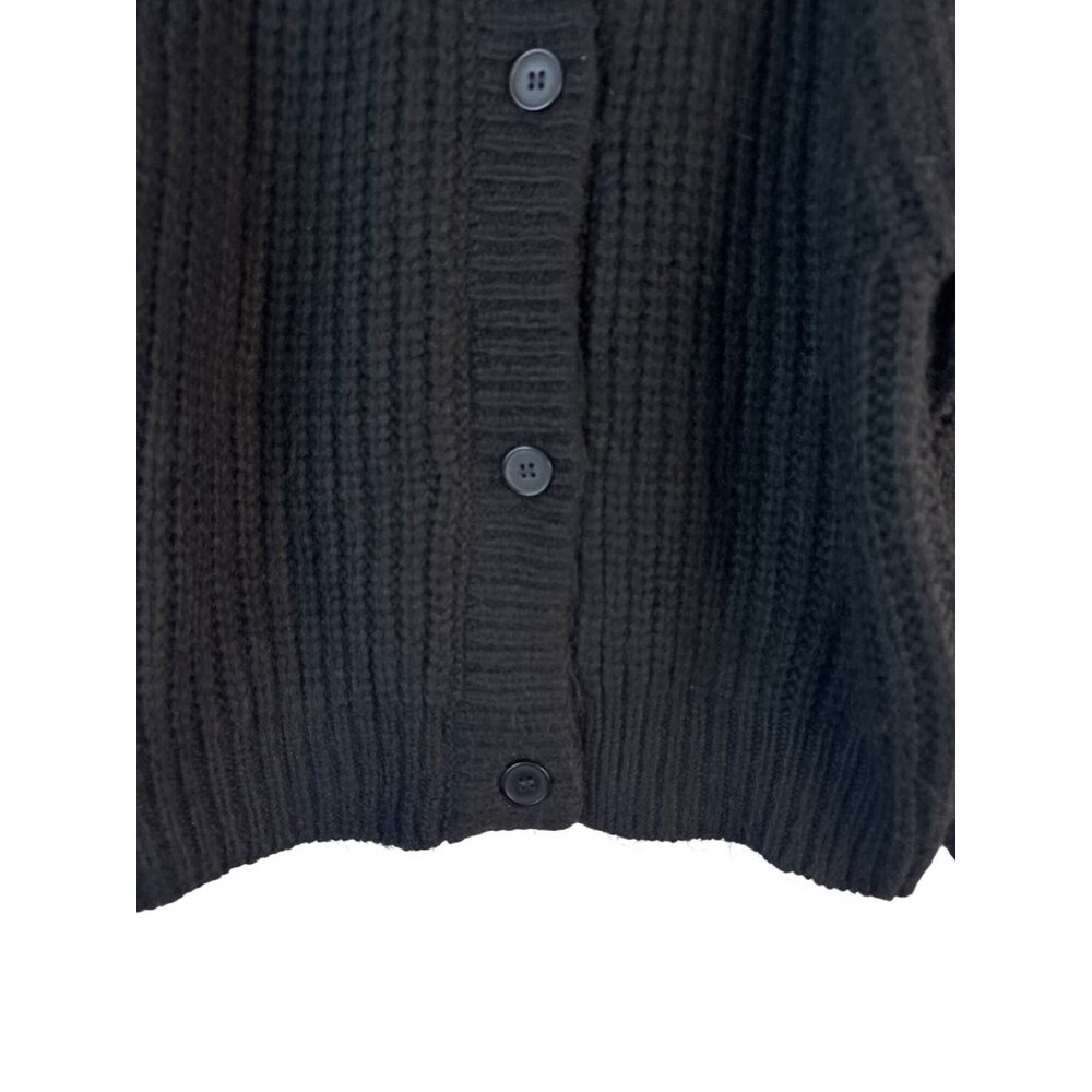 ZARA Kids Black Knit Cardigan Rhinestone Embellished Sleeves 13-14 Years NWT - Picture 7 of 16